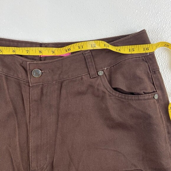 Woman Within Natural Fit 5 Pocket Western Classic Academia Brown Denim Pants 12T - Picture 5 of 9